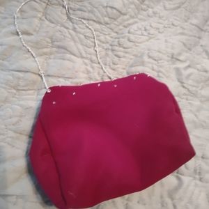 Burgundy dress purse